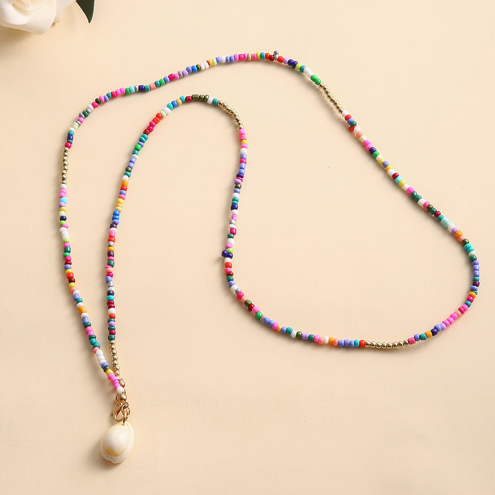 Colorful Shell Pendant Neckchain