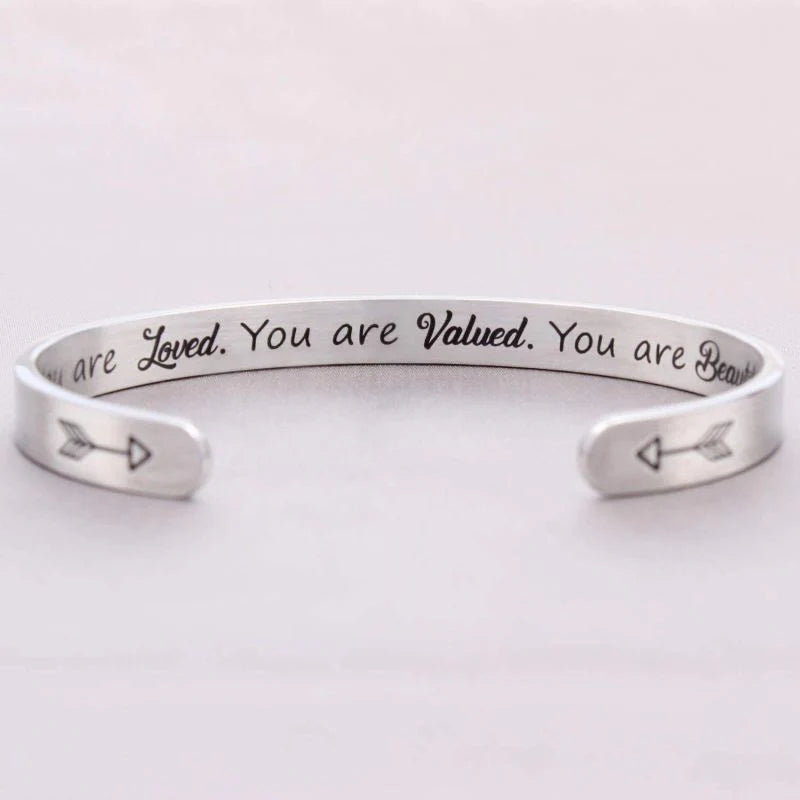 You Are Loved, You Are Valued, You Are Beautiful Bracelet
