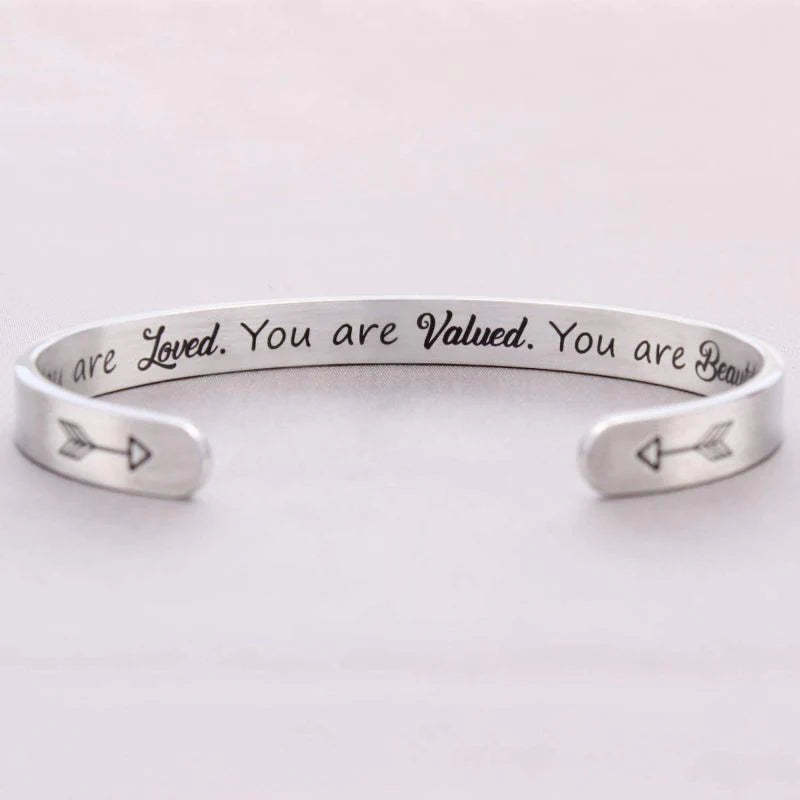 You Are Loved, You Are Valued, You Are Beautiful Bracelet