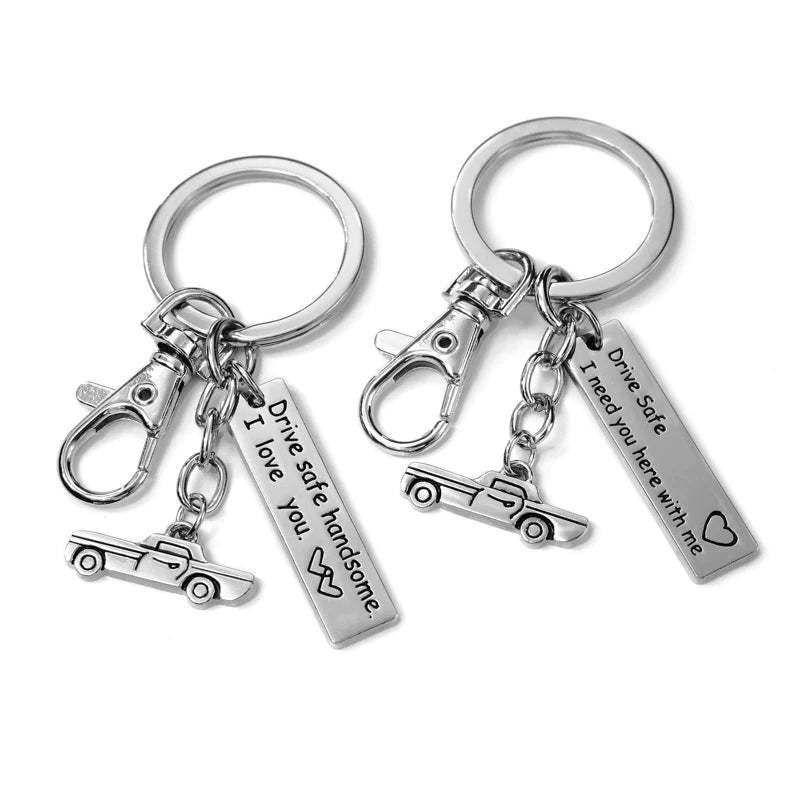 For Husband - Stay Safe On The Roads Keychain-37bracelet