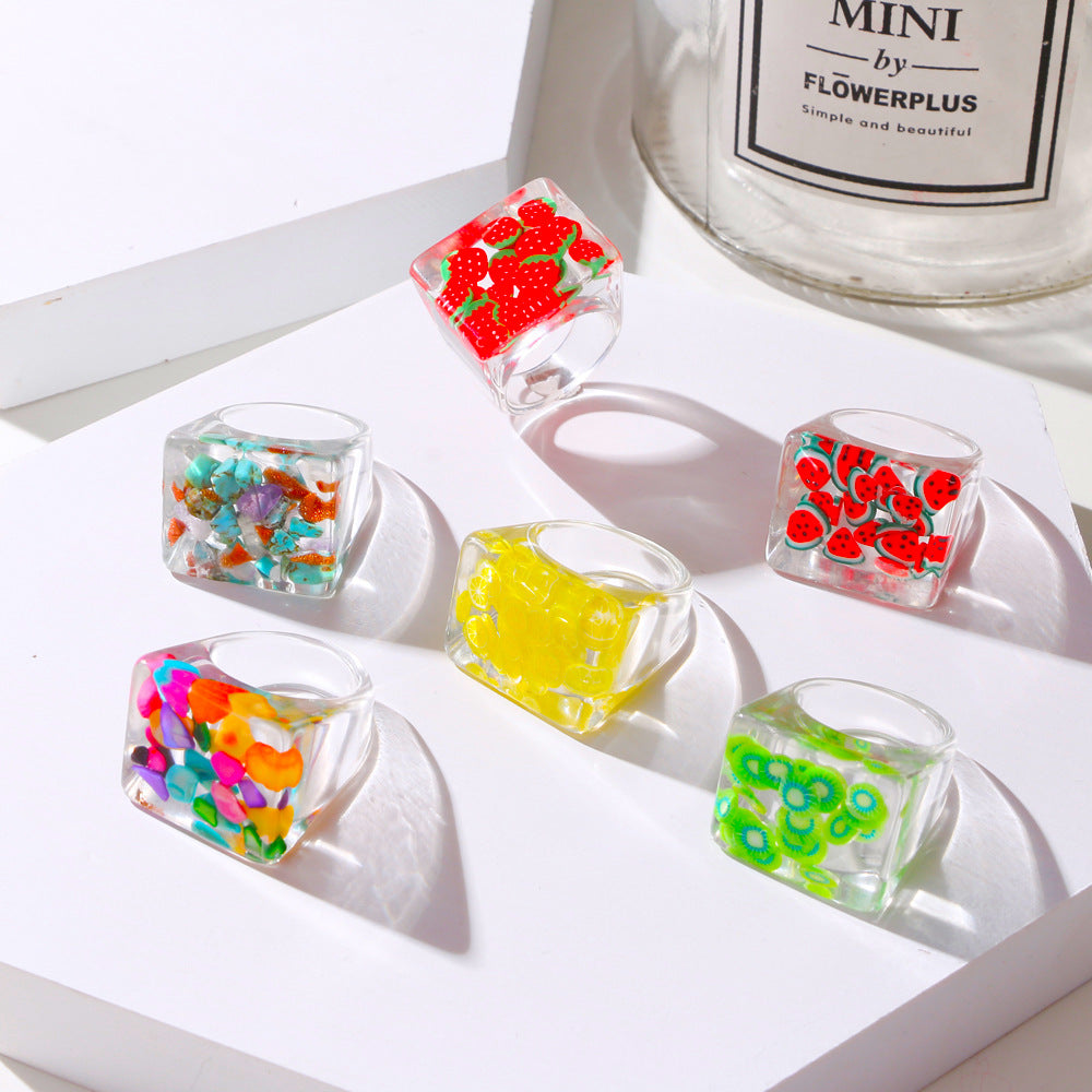 Fruit Block Ring