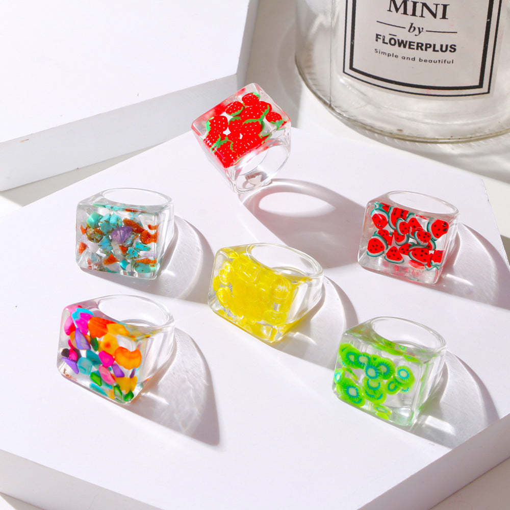 Fruit Block Ring