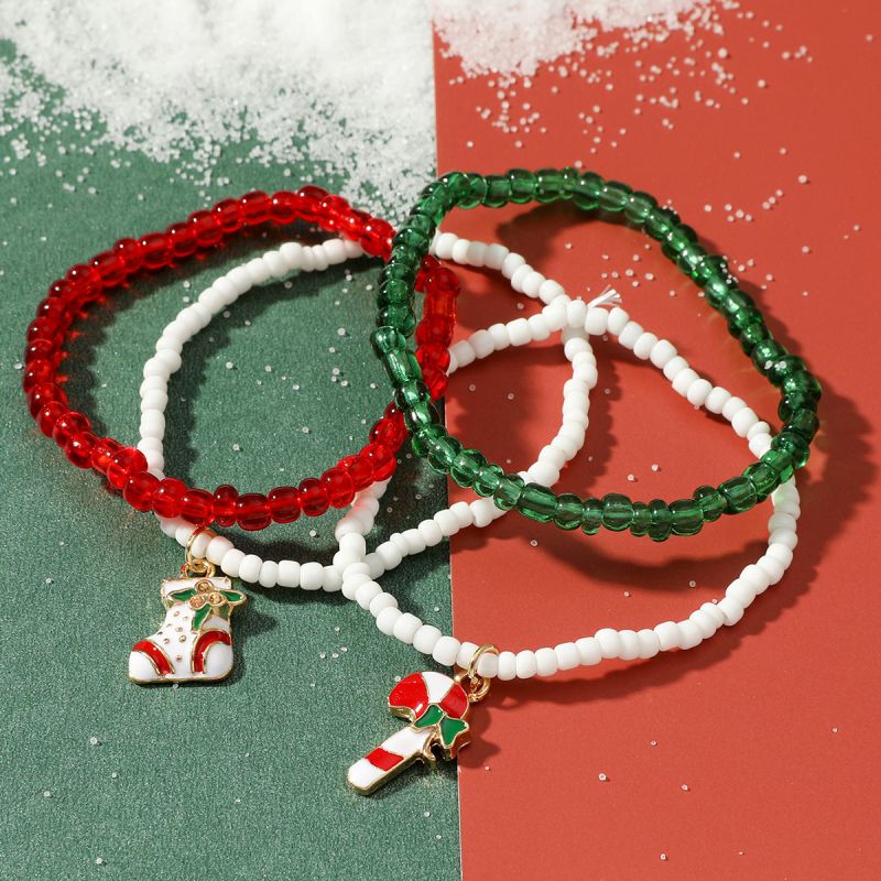 For Kids - Christmas Candy Bracelets Set-37bracelet