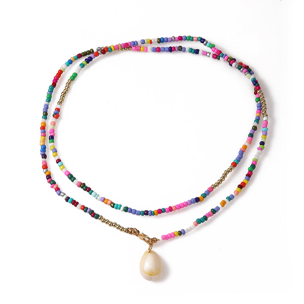 Colorful Shell Pendant Neckchain