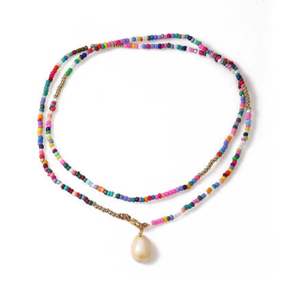 Colorful Shell Pendant Neckchain