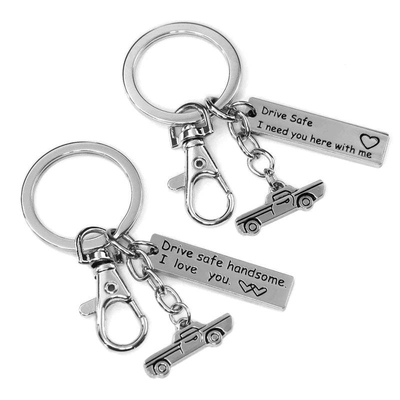 For Husband - Stay Safe On The Roads Keychain-37bracelet