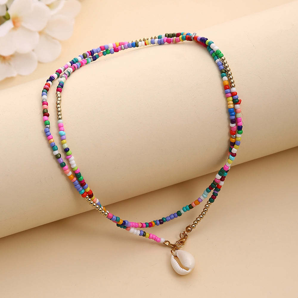 Colorful Shell Pendant Neckchain
