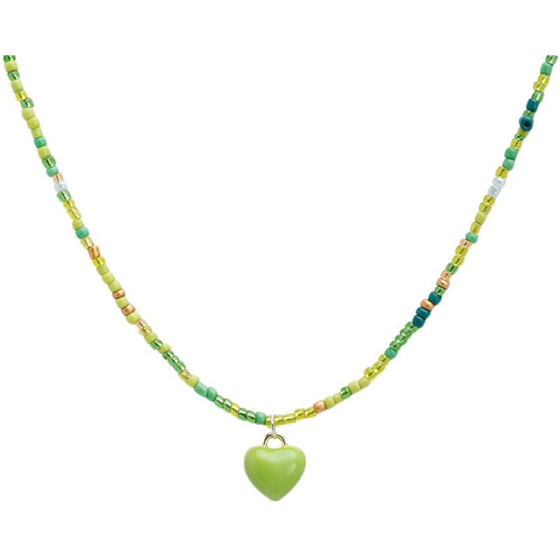 Candy Heart Beaded Necklace