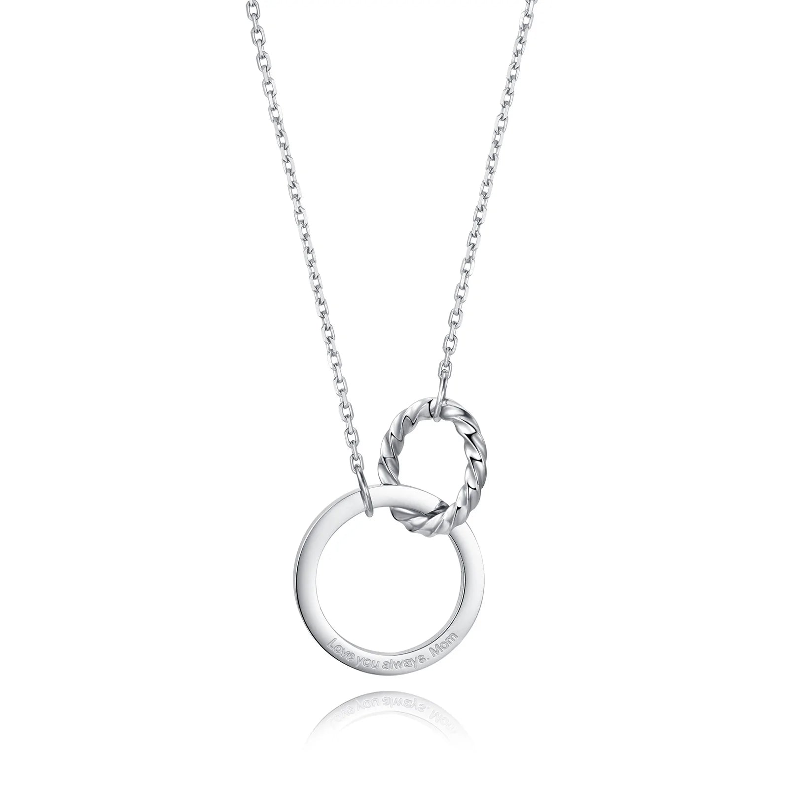 For Mother&Daughter - Mother And Daughter Forever Linked Together Circle Necklace