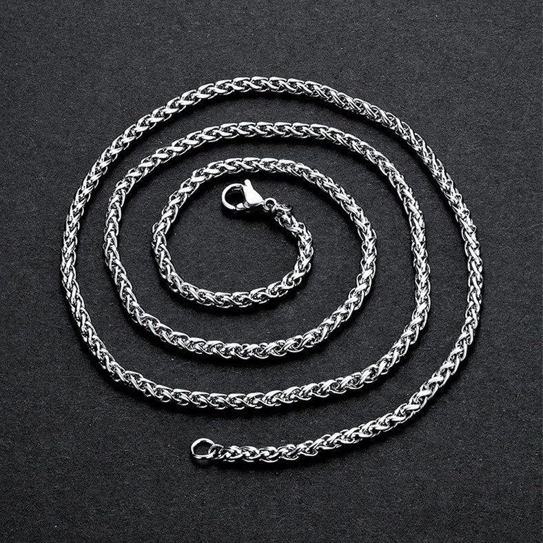 5mm Chain Necklace Stainless Steel-37bracelet