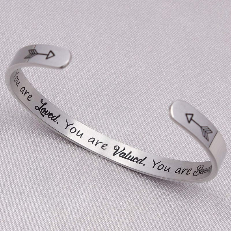 You Are Loved, You Are Valued, You Are Beautiful Bracelet
