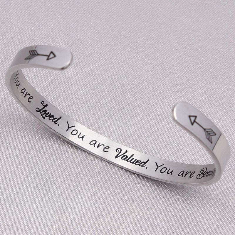 You Are Loved, You Are Valued, You Are Beautiful Bracelet