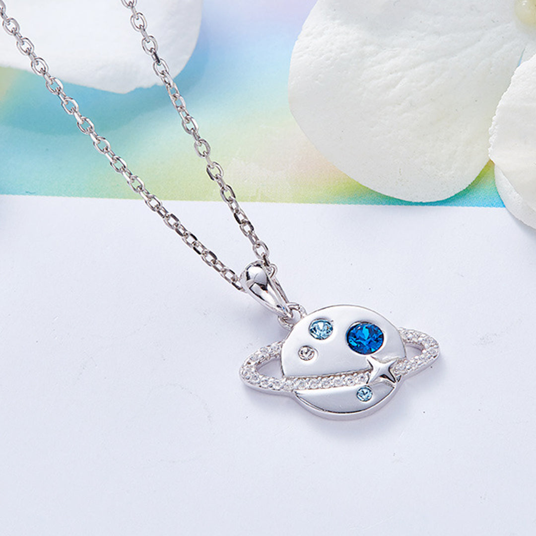 For Daughter - S925 You are The Most Special Star in The Universe Round Planet Necklace