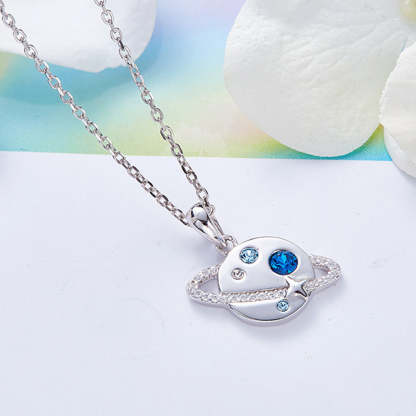 For Daughter - S925 You are The Most Special Star in The Universe Round Planet Necklace