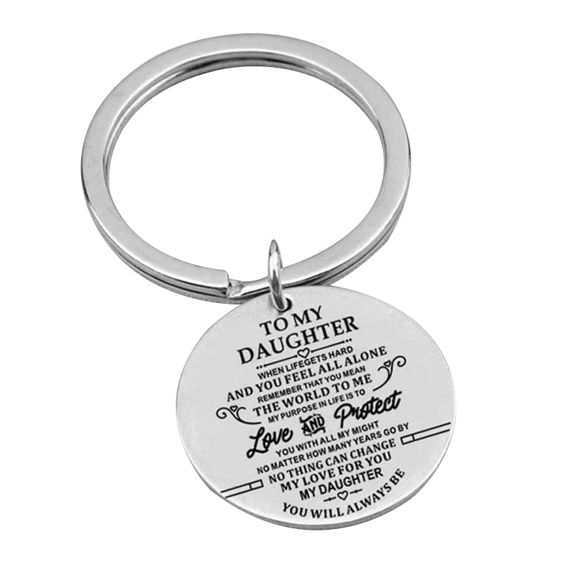 For Daughter - Love And Protect Keychain