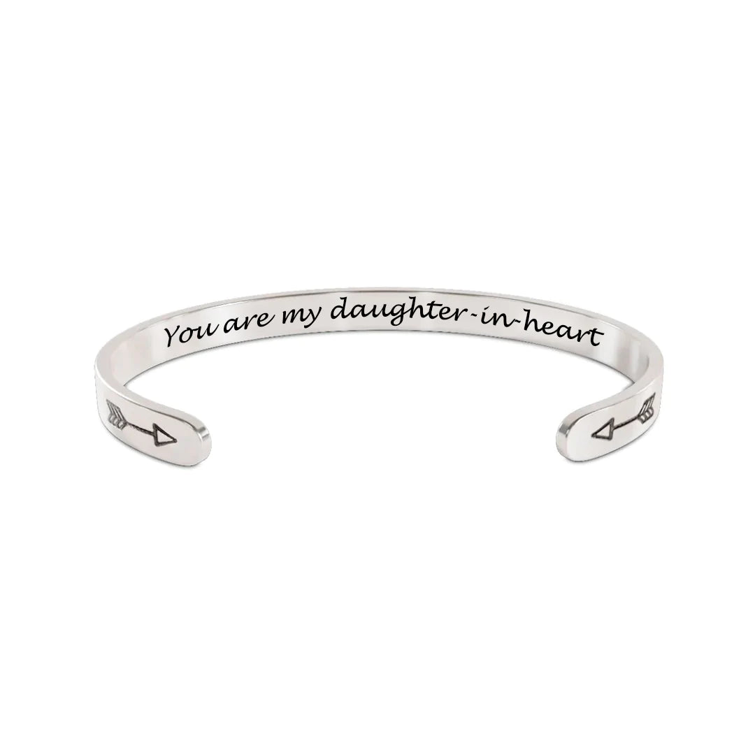 For Daughter-in-law - You Are Also My Daughter-in-heart Arrow Bracelet-37bracelet