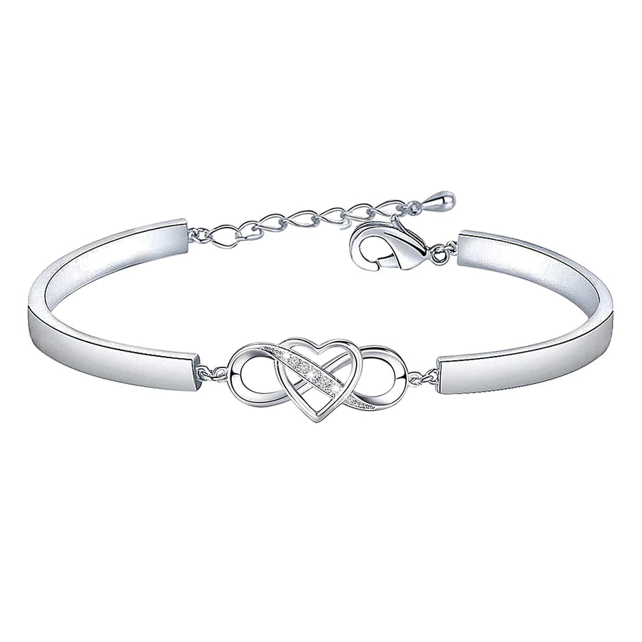 For Granddaughter - Grandmother And Granddaughter A Link That Can Never Be Undone Infinity Bracelet-37bracelet