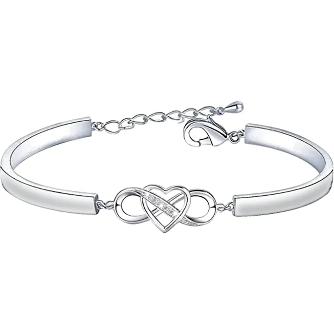 For Mother/Daughter - Their Hearts As One Infinity Bracelet