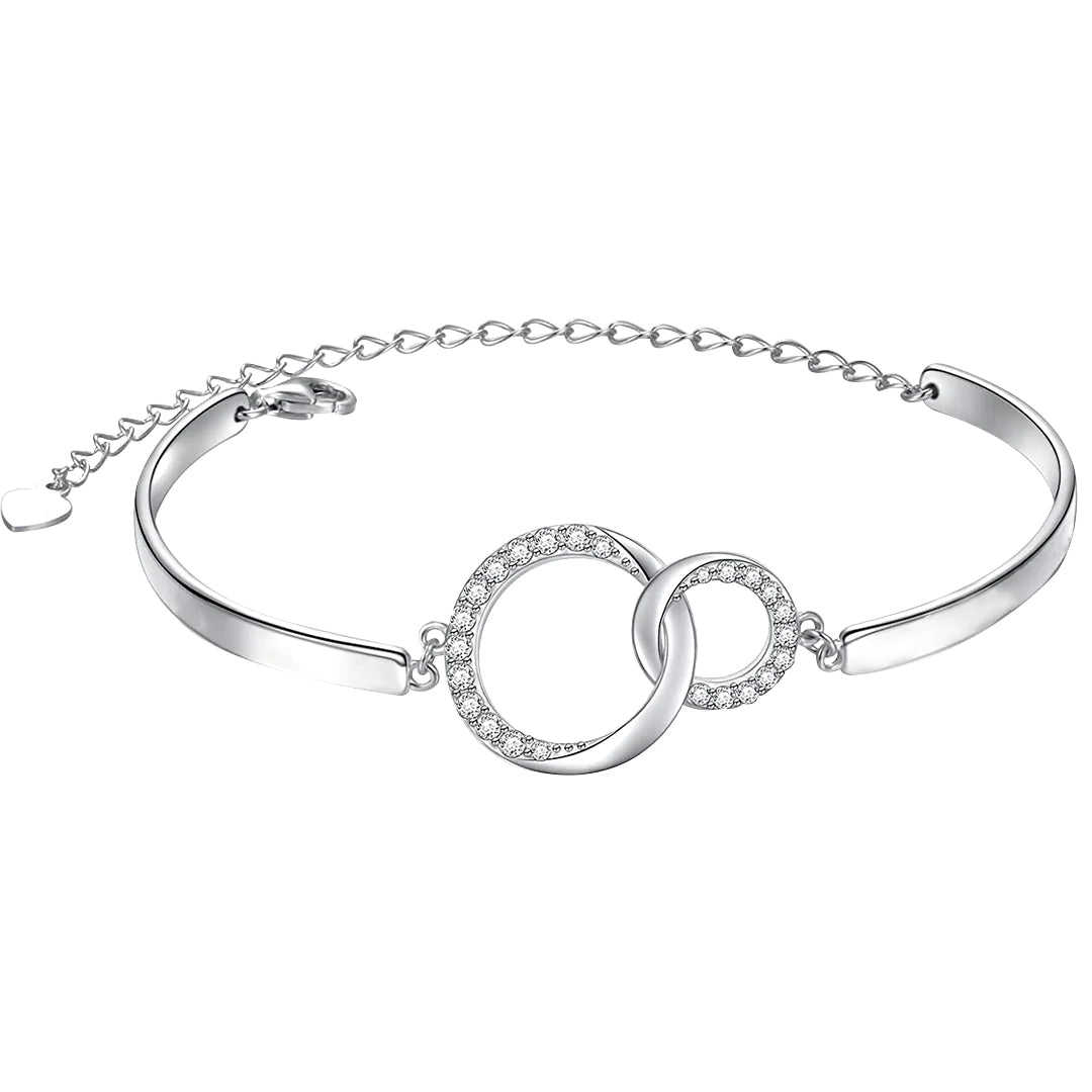 For Bonus Mom - Thank you for loving me as your own circle bracelet-37bracelet