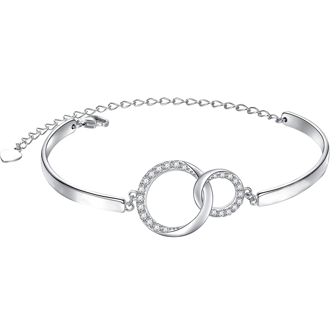 For Mother/Daughter - Our love is a circle with no end Circle Bracelet