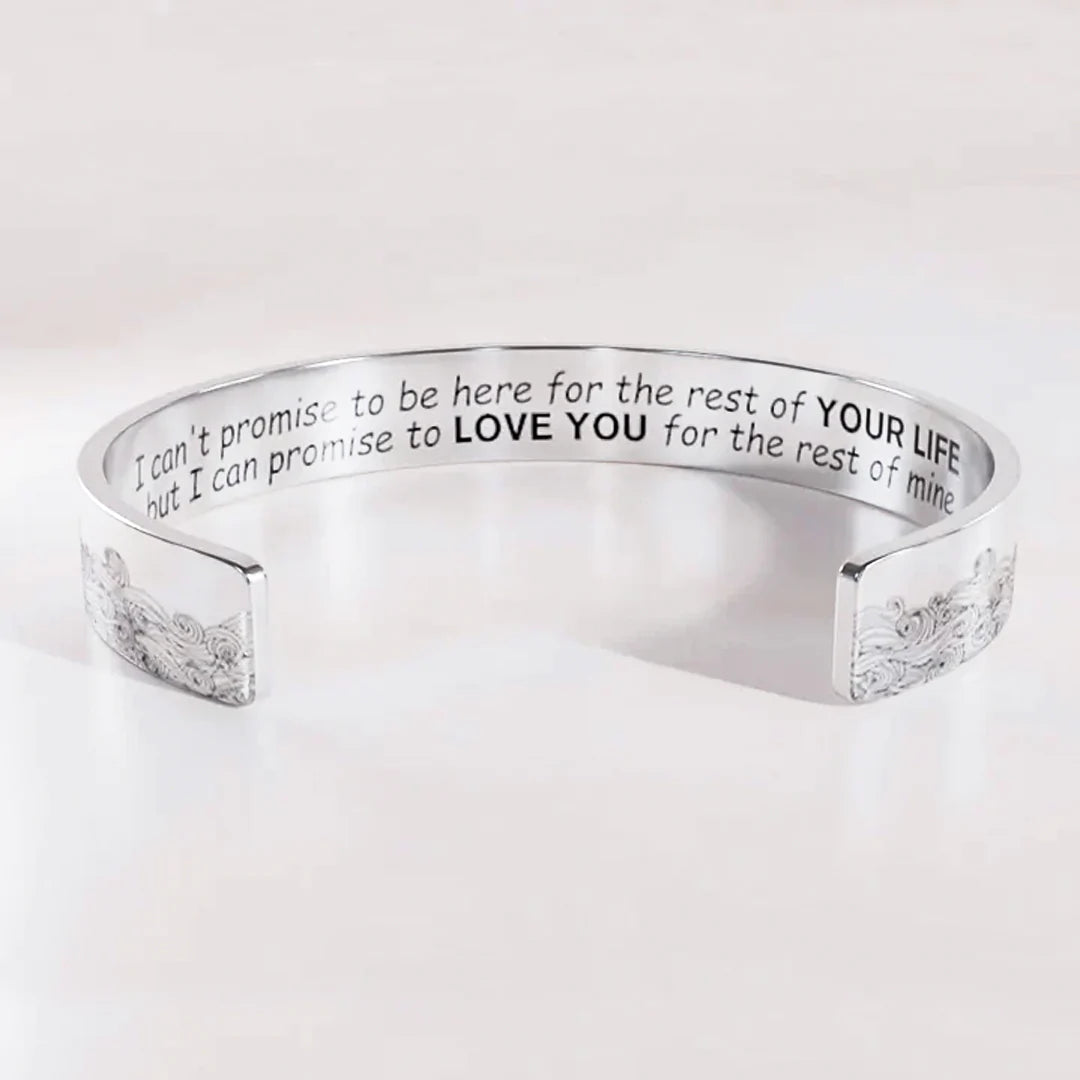 For Granddaughter - I Can Promise To Love You For The Rest Of Mine Wave Bracelet-37bracelet