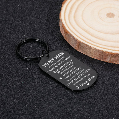 For Husband - I Want All of My Last to Be with You Keychain