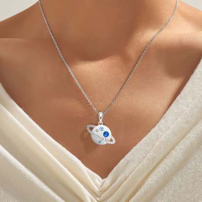 For Daughter - S925 You are The Most Special Star in The Universe Round Planet Necklace