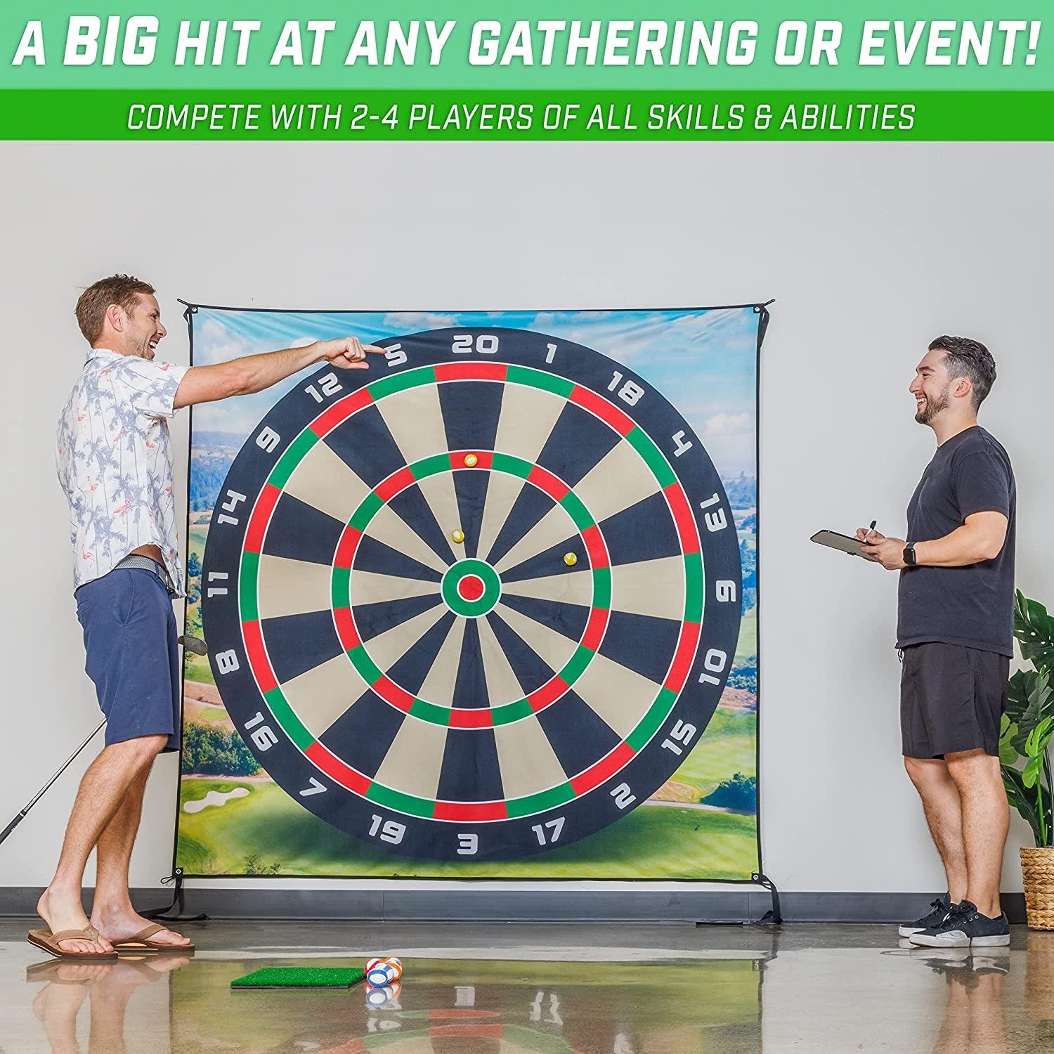 6 FT GOLF DARTS CHIPPING GAME WITH CHIP N' STICK GOLF BALLS