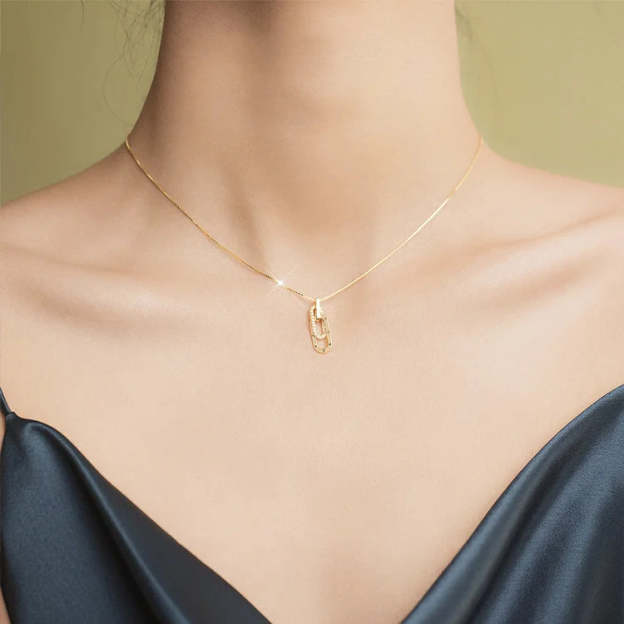 For Daughter - S925 We Are Forever Linked Together Circle Necklace