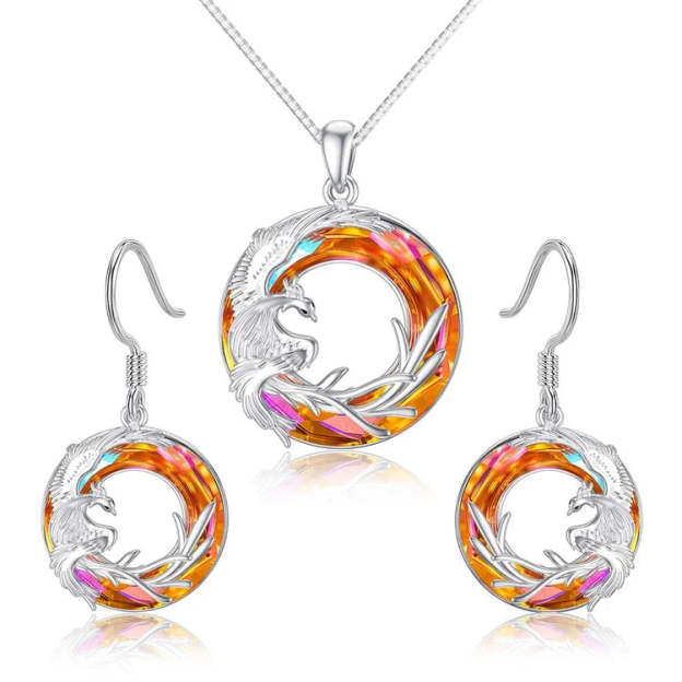 For Daughter - S925 I am So Proud of You Crystal Phoenix Necklace