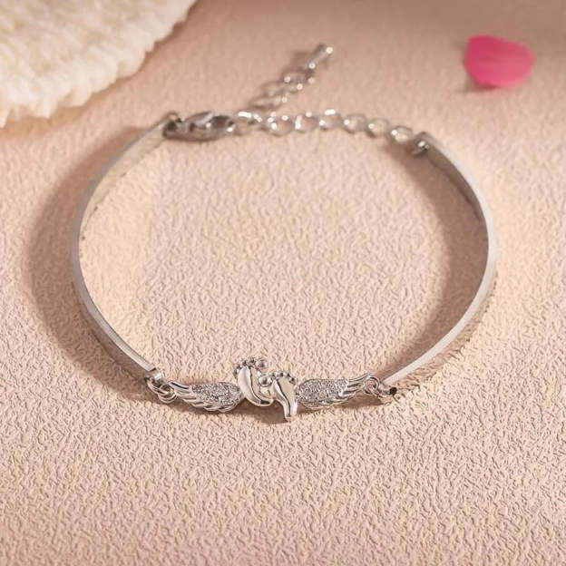 FOR MEMORIAL - MAMA OF AN ANGEL WING BRACELET