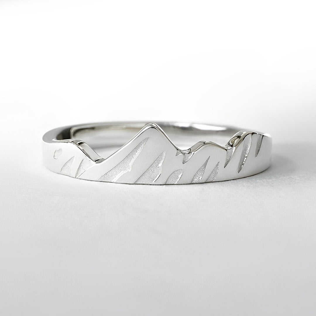 S925 Even Though Life May be Hard Right Now It'll be Beautiful When You Get to The Top Ring