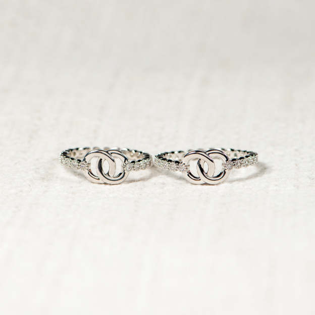 S925 Mother & Daughter interlocking ring