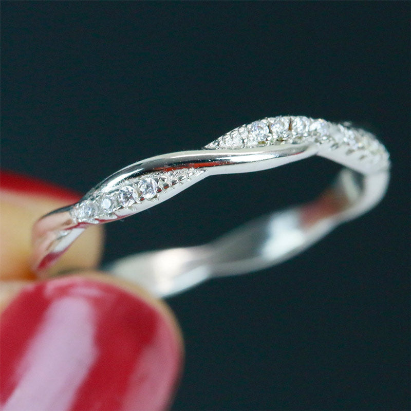 For Love - S925 I Love You Until Infinity Runs Out Twists And Turns Ring