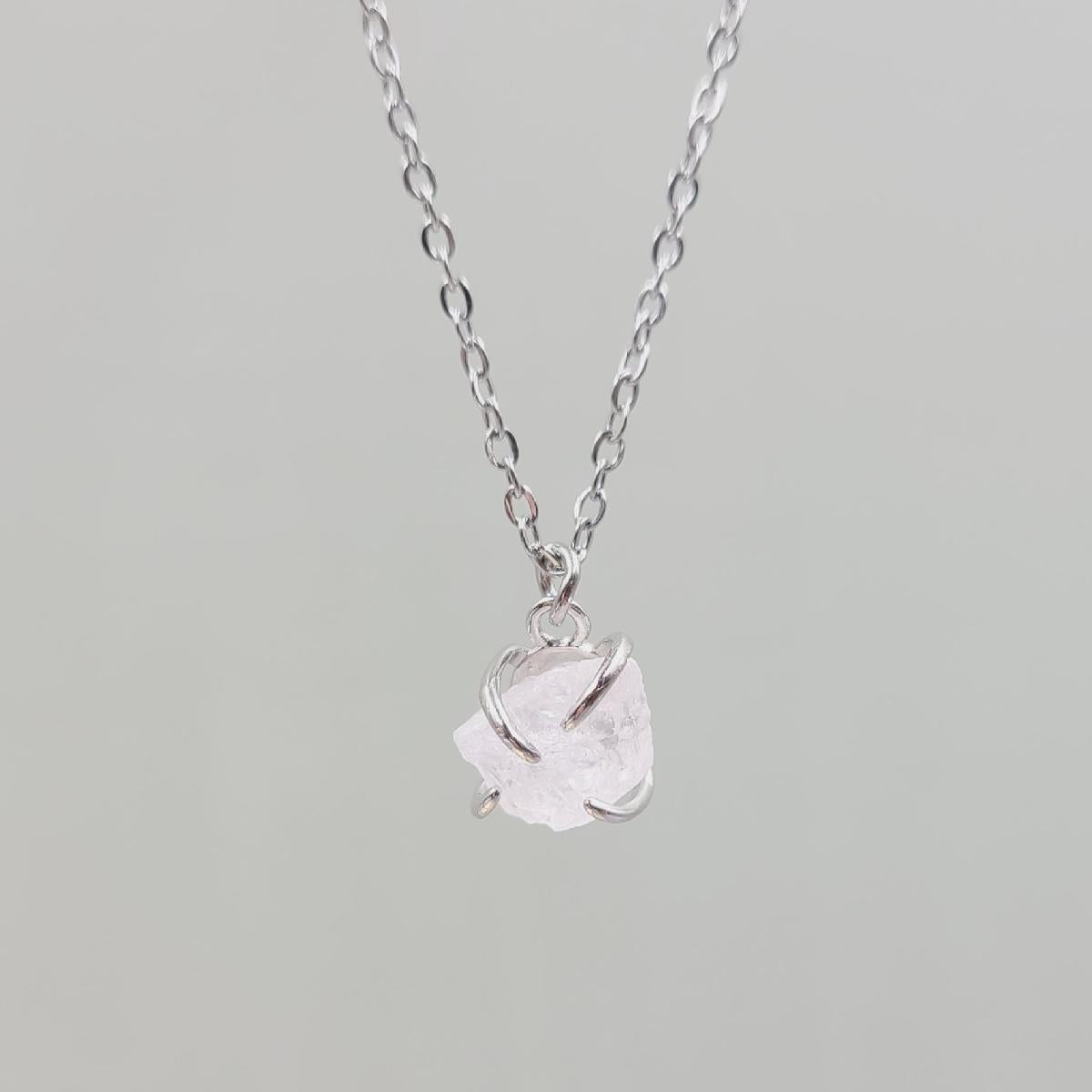 Raw Stone Birthstone Necklace