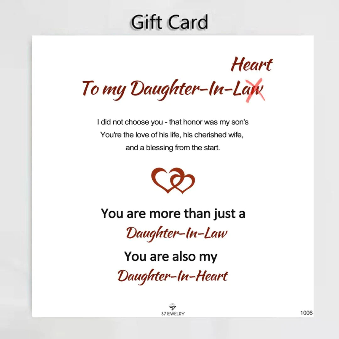 For Daughter-in-law - You are also my daughter-in-heart Double Hearts Bracelet