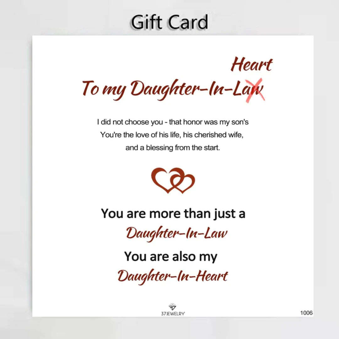For Daughter-in-law - You are also my daughter-in-heart Double Hearts Bracelet