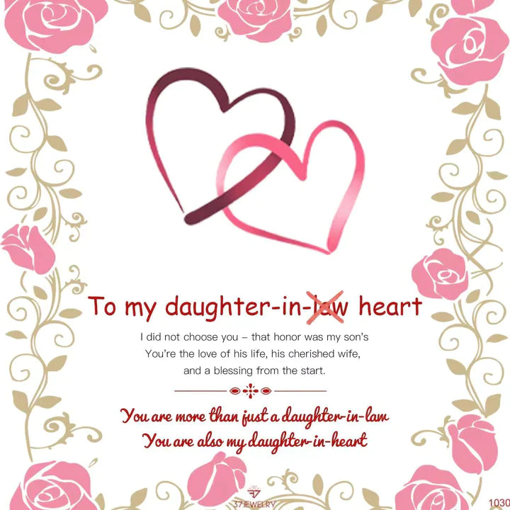 For Daughter-in-law - You Are Also My Daughter-in-heart Circle Bracelet