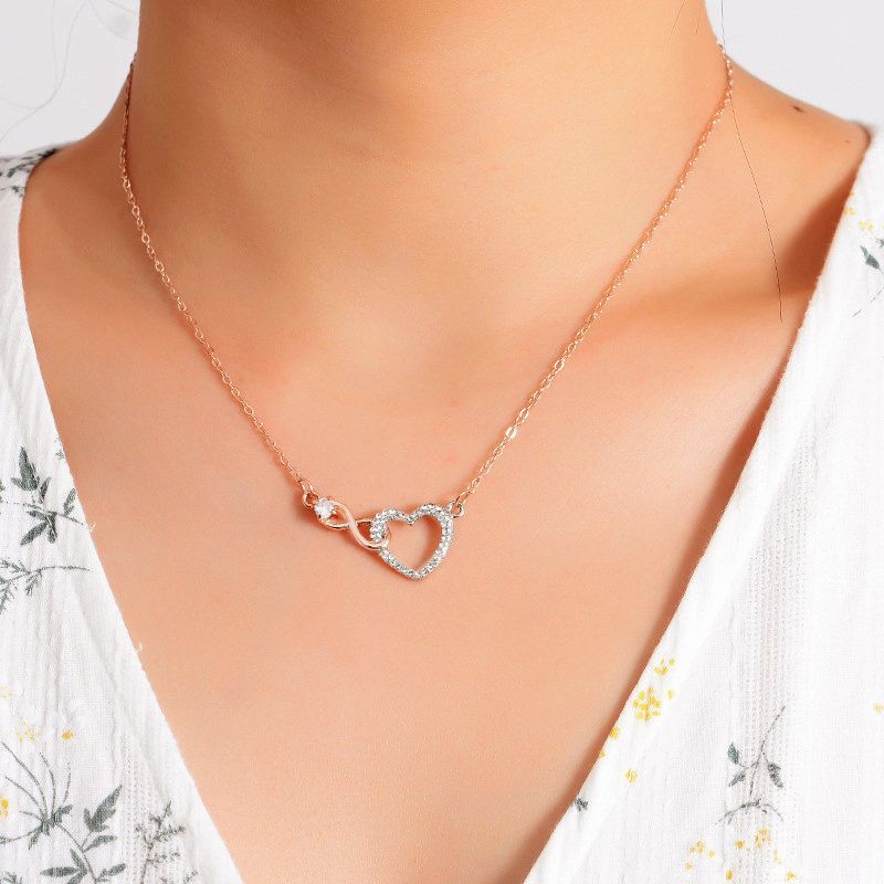 For Daughter - S925 I Love You Until Infinity Runs Out Necklace