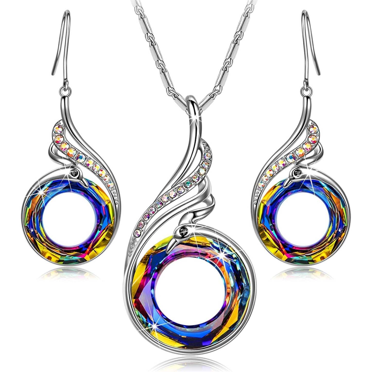For Self - I Survived Because The Fire Inside Me Burns Brighter Than The Fire Around Me Crystal Necklace