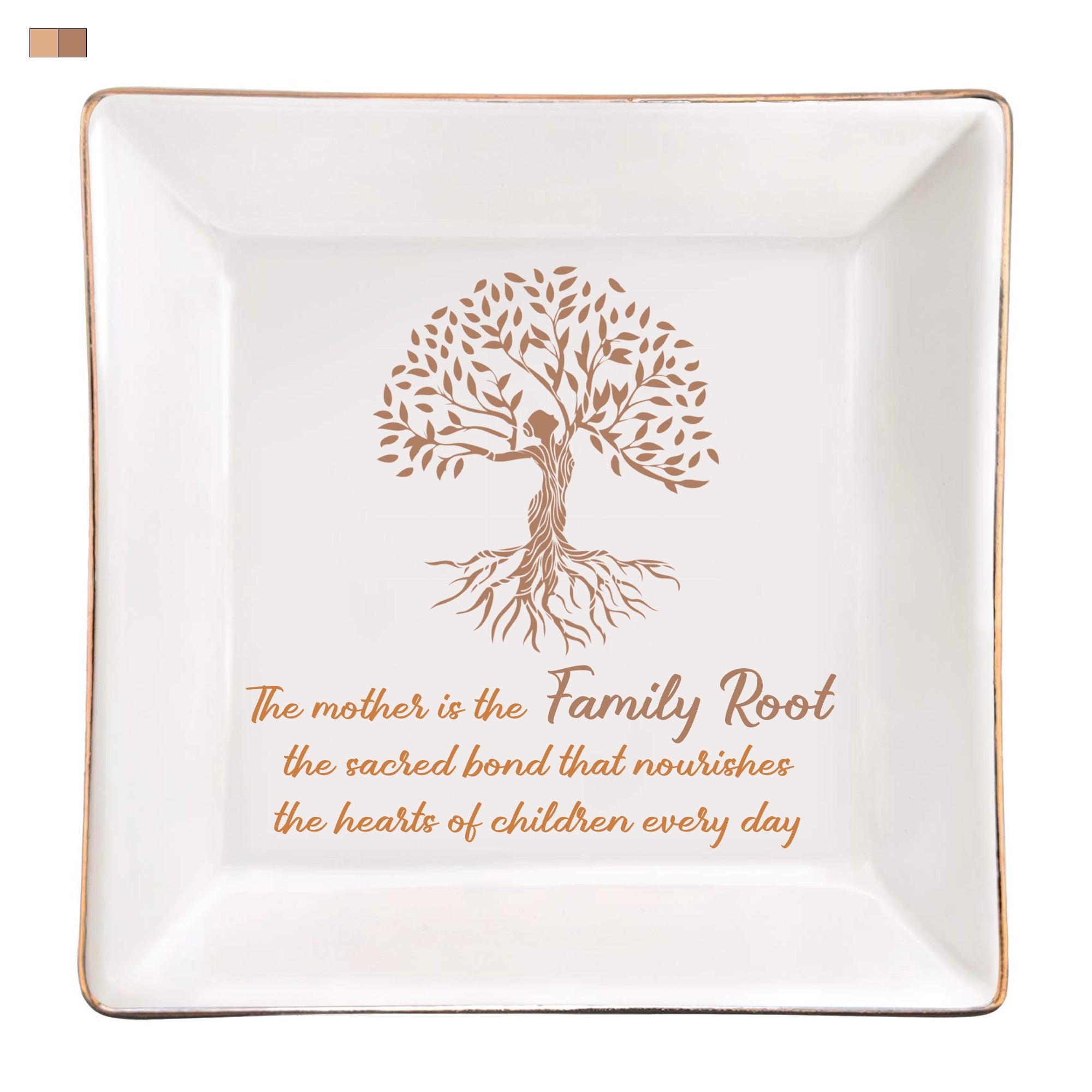 For Mom - S925 Mother is the Family Root Tree Crystal Necklace