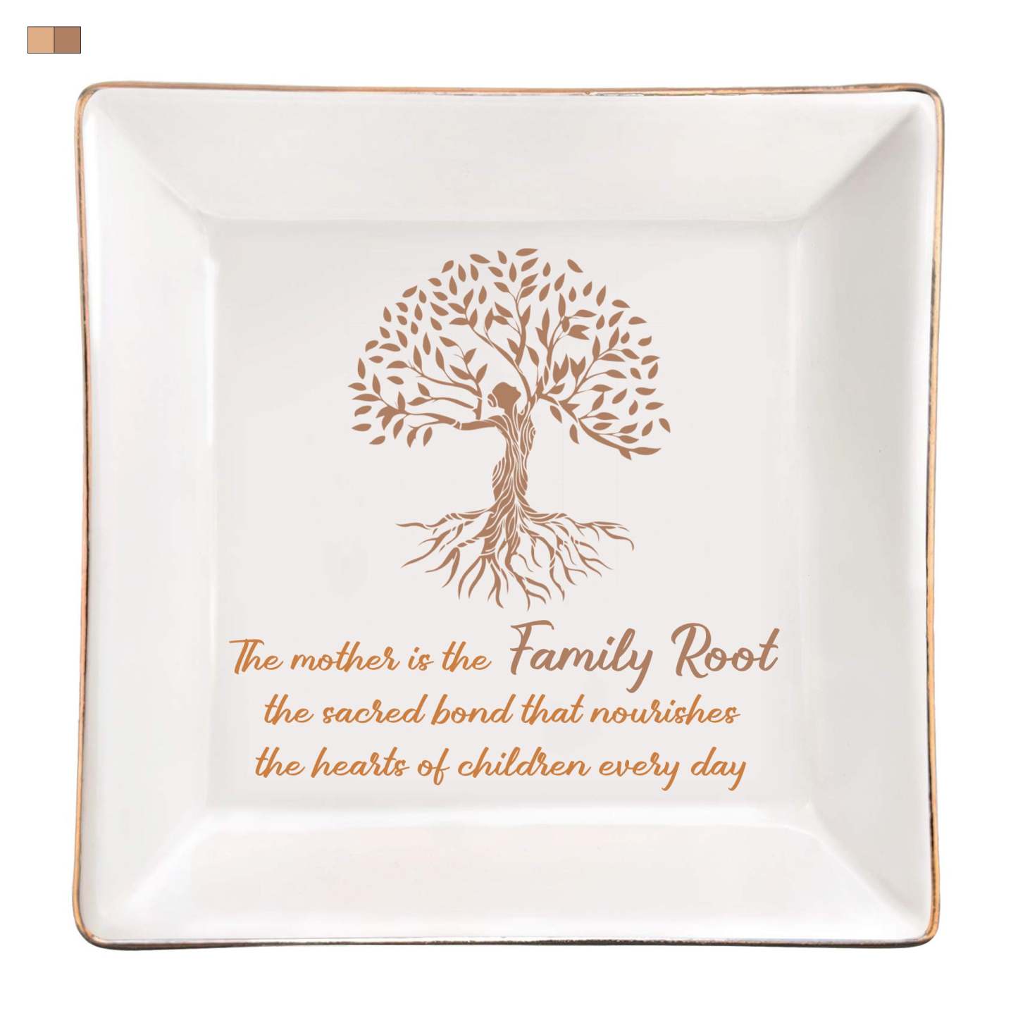 For Mom - S925 Mother is the Family Root Tree Crystal Necklace