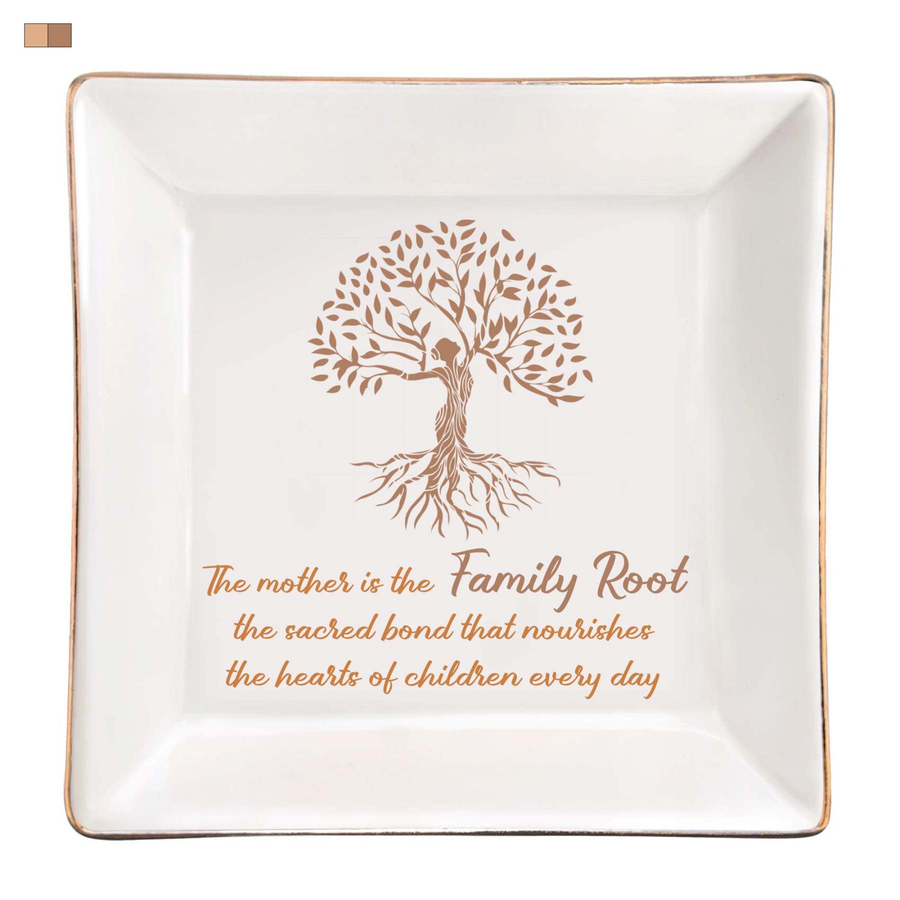 For Mom - S925 Mother is the Family Root Tree Crystal Necklace