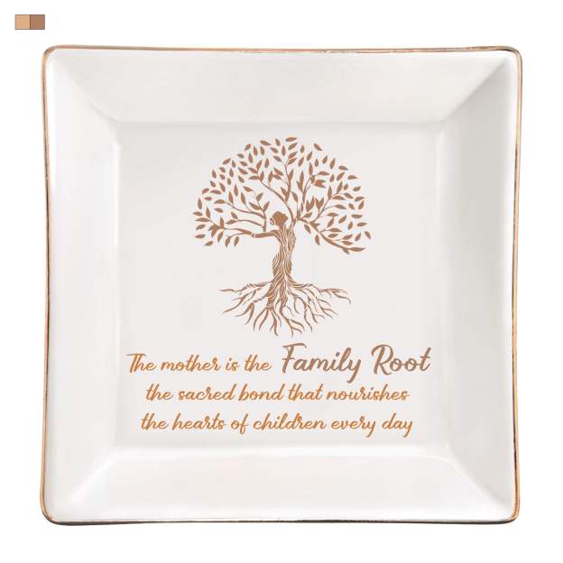 For Mom - S925 Mother is the Family Root Tree Crystal Necklace