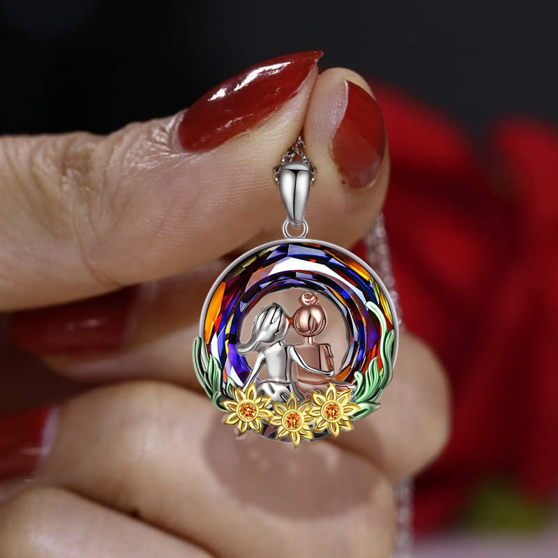 For Sister - S925 You will Always Have Me Crystal Necklace