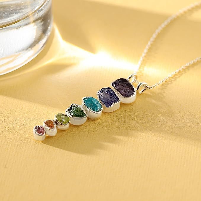 Breathe in Breathe out Move on Crystal Necklace