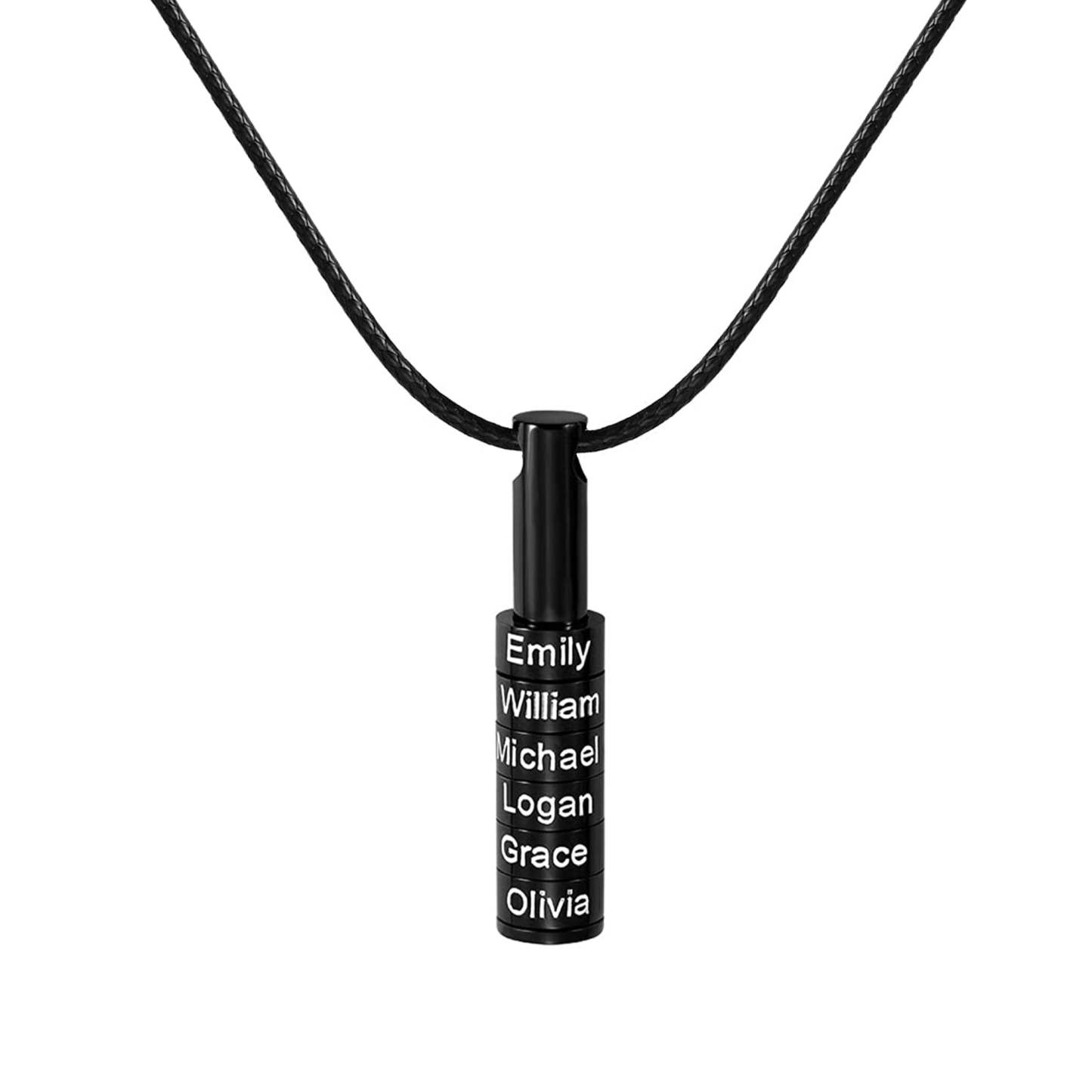 For Father - Cylinder Beads Name Custom Necklace