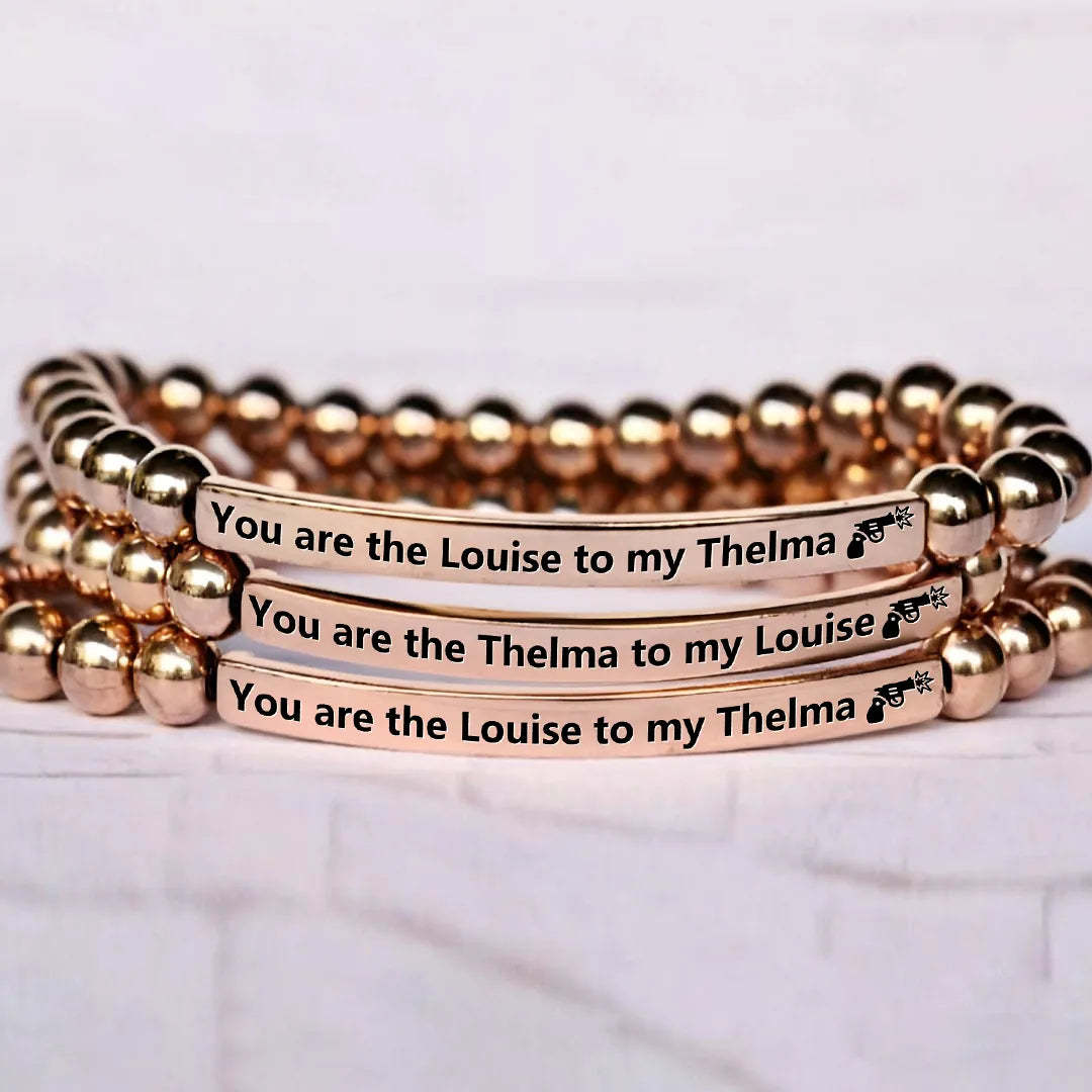 FOR FRIEND - RIDE OR DIE BEAD LETTERING BRACELET