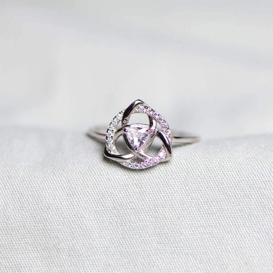 For Love - S925 I Love You Until Infinity Runs Out Celtic Knot Ring