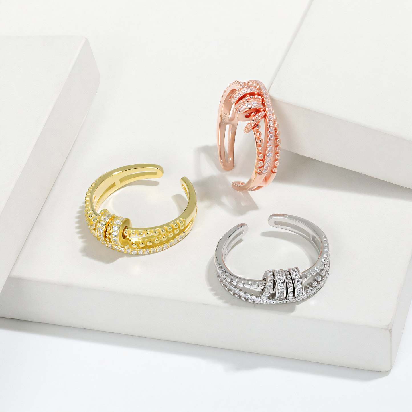 For Daughter - S925 Drive Away Your Anxiety Fidget Ring